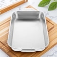 thumbnail image 1 of Mobutofu Poêle à Rôtir Portable en Acier Inoxydable Rectangulaire pour Aliments Lot de 1, 1 of 8