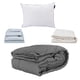 thumbnail image 1 of Edredon Homy Individual Gris + Sabanas Softy + Protector Ultra + Almohada One, 1 of 7