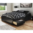 thumbnail image 1 of Pemberly Row Transitional Wood Full Storage Bed in Pure Black, 1 of 2