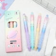 thumbnail image 2 of Nebula Gel Pens, 4Pcs Retractable Fine Point Pens, 0.5mm Aesthetic Gradient Color Barrel Gel Pens, Gradient Color Barrel Pen, Office Stationery Supplies Set for Journaling Note Taking Sketching, 2 of 5