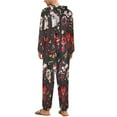 thumbnail image 3 of Hazbin Hotel Womens Mens Hooded Jumpsuit - Zip Up One Piece Pajamas Soft Cozy Winter Warm Plush Loungewear, 3 of 8