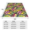 thumbnail image 3 of Sikiie Colrful Tropical Leaves Ultra-Soft Micro flannel Blanket Luxury All Seasons Warm Blanket for Bedding Sofa and Travel (4 sizes)-50"x40", 3 of 7