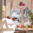 thumbnail image 5 of Red Truck Christmas Tie Up Valances Curtain, Snowflakes Christmas Tree Brown Wood Adjustable Rod Pocket Short Window Treatment Tie Up Curtains Valances for Kitchen Living Room Bathroom 42x12 Inches, 5 of 9