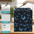 thumbnail image 5 of ZIATUBLES Ice Cream Maker Cover Compatible with Ninja Creami NC501/NC301/NC299amz, Kitchen Appliance Dust Decor Cover with Front Accessory Pocket, Blue Butterfly Print, 5 of 6