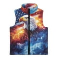 thumbnail image 4 of Pzuqiu Flag Eagle Boy Outerwear Vest Size 4 Comfortable Casual Zipper Winter Sleeveless Jacket with Pockets Practical Fall Outfits Fashion Clothing Wind Proof for Daily Life, 4 of 7