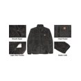 thumbnail image 3 of Little Donkey Andy&nbsp;Men's Fleece Lined Jacket Fuzzy Sherpa Full Zip Thermal Coat Lightweight Outwear for Fall Winter (Pure Gray XL), 3 of 7