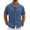 Denim Blue, variant on COOFANDY Men's Summer Short Sleeve Shirts Lightweight Linen Beach Shirt Casual Button Down Shirts