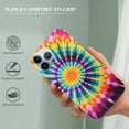 thumbnail image 2 of COMIO  Compatible with&nbsp;iPhone 15 Case 6.1 inch 2023,&nbsp;Rainbow Tie Dye for iPhone 15 Cases for Women Girls,&nbsp;Colorful Tie Dye Swirl&nbsp;Protective Case Cover for iPhone 15, 2 of 4