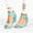 Sky Blue, variant on SMihono Flip Flops Sandals Womens Summer Casaul Women's Solid Color Round Toe Wedge Heel Buckle Suede Low Top Sandals Shoes Slipper On Clearance