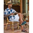 thumbnail image 4 of COOFANDY Men's Hawaiian Shirt Summer Beach Casual Short Sleeve Button Down Shirts Printed Clothing, 4 of 6