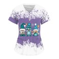 thumbnail image 1 of Uniforme de Enfermería de Navidad para mujer, blusa de trabajo, camiseta de manga corta con cuello en V, ropa de enfermería, Tops de túnica para enfermeras, 1 of 5