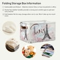 thumbnail image 6 of GZHJMY Eiffel Tower Storage Basket with Handles Collapsible Storage Bins Canvas Fabric Storage for Shelves Closet Bedroom Living Room 1Pack Collapsible Organizer, 6 of 7