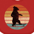 thumbnail image 4 of Inktastic Skateboard Bear Retro Sunset Boys or Girls Baby Bib, 4 of 4