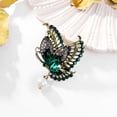 thumbnail image 3 of Tnobhg Butterfly Faux Pearl Brooch Rhinestone Sweater Pearl Corsage Metal Collar Pin Fashion Clothing Dress Hat Jewelry Accessories, 3 of 7