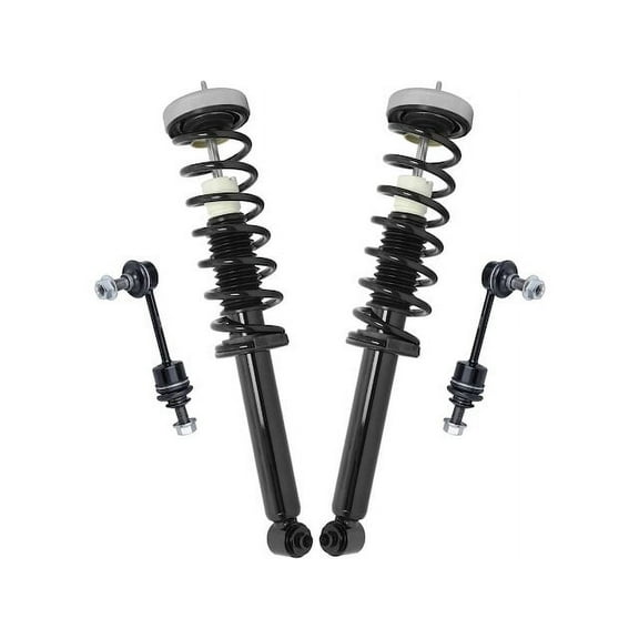 Rear Strut Assembly and Sway Bar Link Kit - Compatible with 2004 - 2007 BMW 530i Base 2005 2006