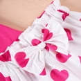 thumbnail image 4 of NIEWTR Toddler Girls Clothes Baby Girls Outfit Ruffle Short Sleeve Babydoll Tops and Plaid Bloomers Shorts Cute Summer Clothes Sets 2T 3T 4T 5T(Hot Pink,5-6 Years), 4 of 5