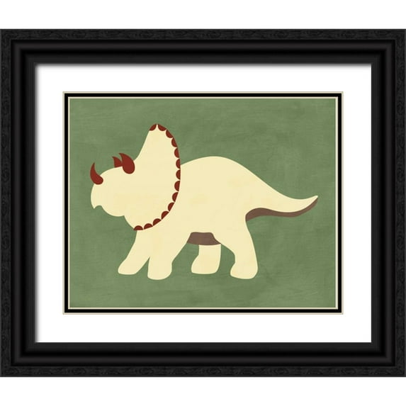 Robinson, Tamara 24x20 Black Ornate Wood Framed with Double Matting Museum Art Print Titled - Dino IV
