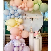 120pcs Multicolor Pastel Balloons Garland Arch Kit Rainbow Kids Birthday Party Balloon Backdrop Wedding Decoration Baby Shower Baptism Christening Gender Reveal