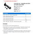 thumbnail image 2 of Front Idler Arm - Compatible with 2003 - 2019 GMC Savana 3500 2004 2005 2006 2007 2008 2009 2010 2011 2012 2013 2014 2015 2016 2017 2018, 2 of 2