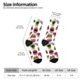thumbnail image 2 of Xecao Halloween Mouth Pattern Sport Socks for Women and Men Crew Socks Sporty Calf Socks Casual Socks, 2 of 6