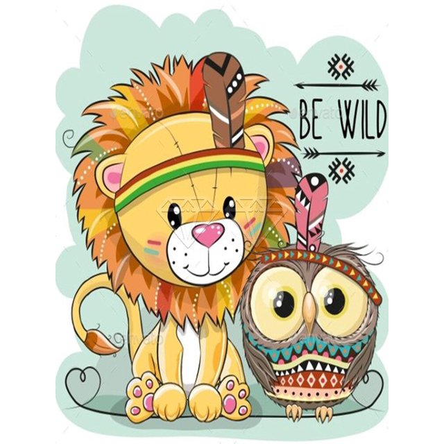 5D DIY Diamond Painting flowers animals unicorn tiger lion rabbit Full Square&Round mosaic embroidery Cross stitch home decorSquare Drill 60X80 Gao Jinjia LED