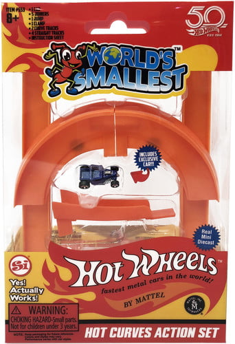 Hot Wheels Mini World Stunt Action Set Includes loop & 1 car World's Smallest 