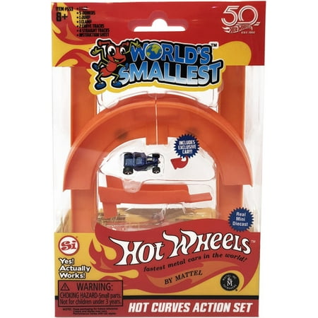 World's Smallest: Hot Wheels Mini World Curve & Jump Set (Includes 1 (Best Csr Companies In The World)