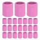 thumbnail image 1 of Uxcell 24PCS Bandas de sudor deportivas, muñequeras de algodón absorbentes para entrenamiento/baloncesto/correr [Rosa, 8cm de ancho], 1 of 7