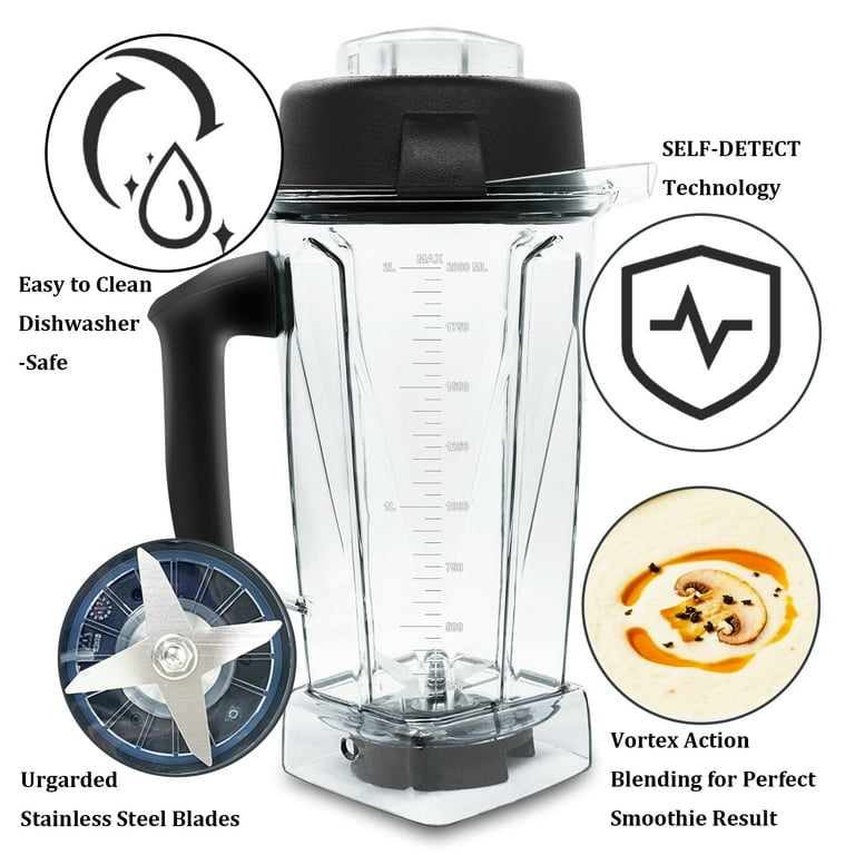Upgraded for Vitamix Blender Pitcher 64oz, Replacement for Vitamix
