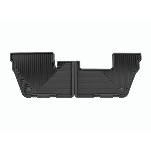 Weathertech Floor Mat W617 All-Weather; Direct-Fit; Deeply Sculpted Channels; Black; Thermoplastic Elastomer TPE; 2 Piece