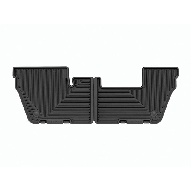 Weathertech Floor Mat W617 All-Weather; Direct-Fit; Deeply Sculpted Channels; Black; Thermoplastic Elastomer TPE; 2 Piece