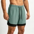 thumbnail image 3 of RFQWOVSR Mens Shorts 2 In 1 Running Athletic Shorts Loose Fit 5 Inch Breathable Outdoor Casual Summer Shorts L, 3 of 6
