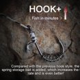 Explosion Hook 20/40Pcs Carp Fishing Hook with Spring Ring Barbed Swivel Explosion Jig ...
