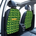 thumbnail image 3 of Fuzoiu Tennis Balls Print 2 Pack Kick Mat Back Seat Protector With 3 Storage Pockets, Universal Car Seat Back Organizer For Kids Pets, Waterproof Backseat Protector For Most Car, 3 of 8