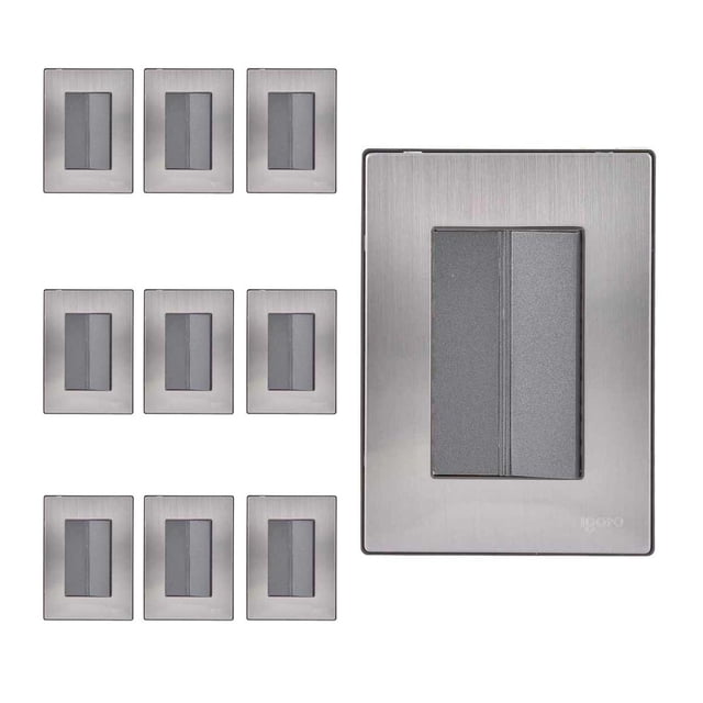 Placa Armada Inoxidable Oxford 10 Pzs gris 12cm