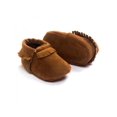 thumbnail image 4 of Ochine Baby PU Suede Leather Boys Girls Soft Fringe Soft Soled Non-slip Footwear Crib First Walkers, 4 of 7