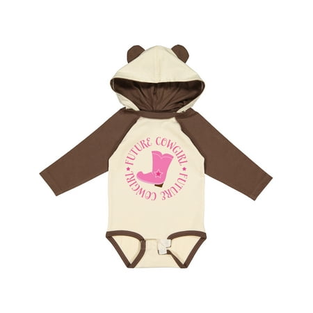 

Inktastic Future Cowgirl Girls Girls Long Sleeve Baby Bodysuit