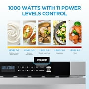 Midea Drawer Microwave, 24 inch, 1.2-cu ft , 1000-Watt, Microwave Drawer, MMB12S2AS