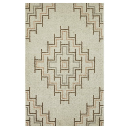- Mohawk Prismatic Area Rugs - Z0080 A440 Contemporary Cloud Medallion Corners Modern Lines Rug