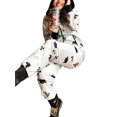 thumbnail image 3 of Michellecmm  Women Men Couples Pajamas Bear/Heart/Penguin/Crutch Print Sleepwear, 3 of 9