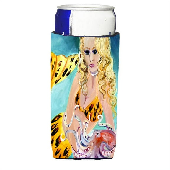 Carolines Treasures JMK1184MUK Teal Mermaid Ultra Beverage Insulators for slim cans Slim Can multicolor