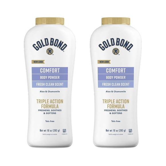Gold Bond Comfort Body Powder Talc-Free Fresh Clean Scent, 10 oz Pack of 2