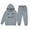 Grey, variant on Girls Sweatsuits Cute Cat Print Pullover Hoodies & Jogger Pants Sets Casual Baggy School Tracksuit Matching Sets