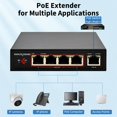 thumbnail image 3 of Conmutador/extensor PoE, divisor y repetidor PoE, 60 W, 4 puertos, Gigabit, 3 of 8