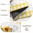 thumbnail image 6 of Non-Slip Rug Pad Rugs Farm Boot Blossom Sunflower Bee Rectangle Area Rugs 2.7x5Ft Soft Carpet Pads for Living Room Kids Room, Honey Floral Yellow Checker, 6 of 9
