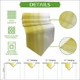 thumbnail image 5 of Yellow White Ombre Table Runner Linen Burlap Table Runner 70 Inches Long Farmhouse Funny Gradient Striped Dresser Scarves for Kitchen Island Coffee Dining Party Wedding Banquet Holiday Decor 13"x70", 5 of 8