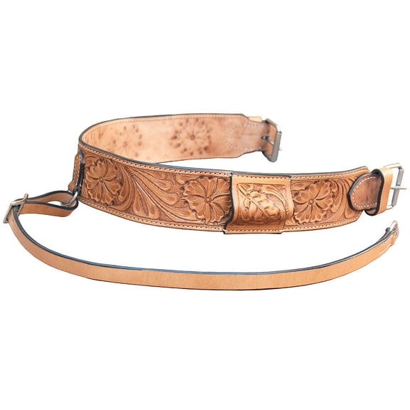 Hilason Western Leather Horse Saddle Girth Cinch