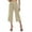Beige, variant on BILIKEYU 2025 Womens Pants Loose High Waisted Wide Leg 3/4 Pants Casual Trousers with Pockets, Business Casual Pants for Women, Womens Dress Pants, Womens Office Attire