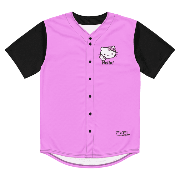 Hello K Pink baseball jersey (2XS)
