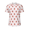 thumbnail image 5 of Wukai Strawberry Print Men's Short-Sleeved Mesh T-Shirt,Quick-Dry Short Sleeve Workout T-Shirt-4X-Large, 5 of 8